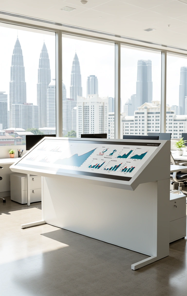 Modern market analysis hub